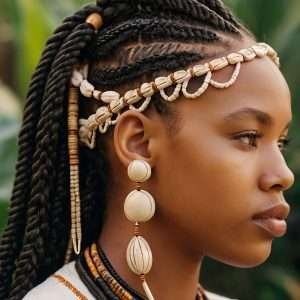 Fulani Braids with Cowrie Shells