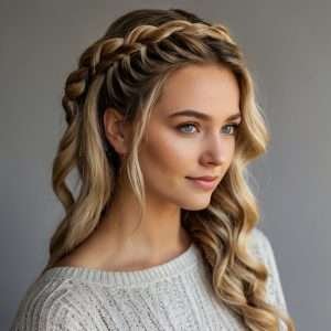 Half-Up Halo Braid