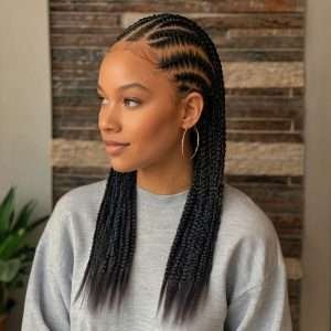 Medium Knotless Braids