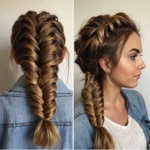 Messy Fishtail Braid