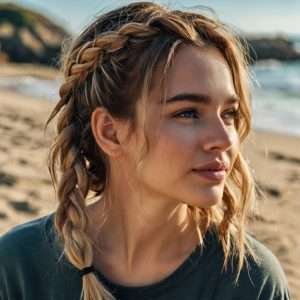 Messy Halo Braid
