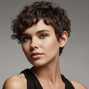 Pixie Cut with Curls
