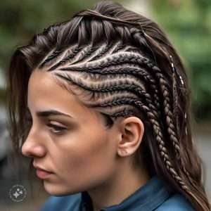 Side Cornrows Braids
