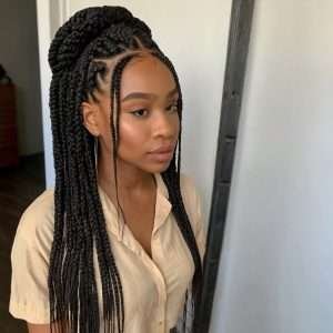 Smedium Knotless Braids