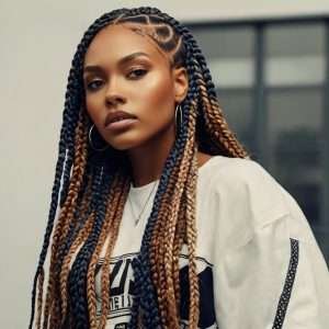 Triangle Box Braids