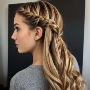 Waterfall Fishtail Braid