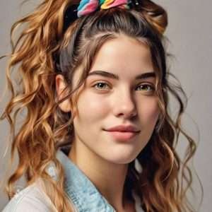 Half-up, Half-down - 90s hairstyles