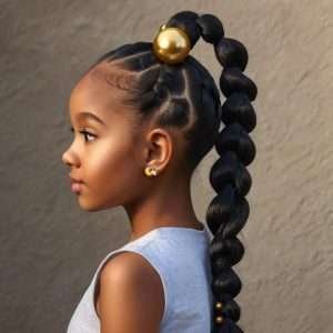 Bubble Ponytails with Hair Cuffs - Cute Hairstyles