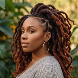 Butterfly Locs with Kinky Hair