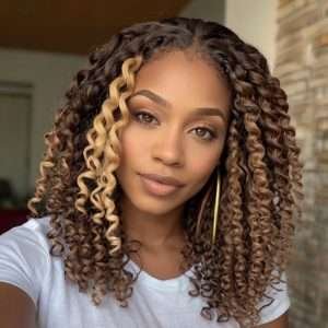 Invisible Locs with Curls