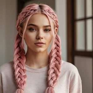 Peekaboo Braids Pink