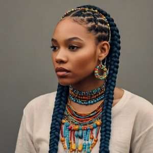 Peekaboo Braids with Beads