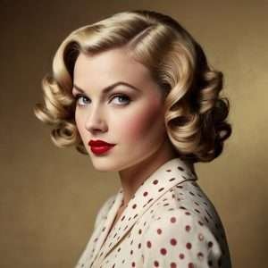 Pin Curl Perms Hairstyle