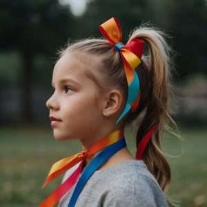 Ponytail with Ribbon - Cute Hairstyles