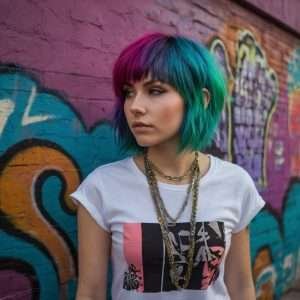 Colorful Emo Hair