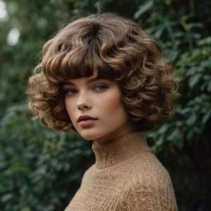 Curly Mushroom Haircut