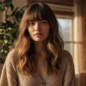Curtain Bangs - Messy Fringe Haircut
