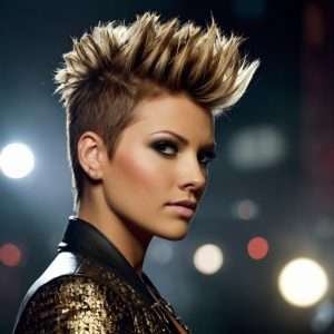 Faux Hawk with Middle Part