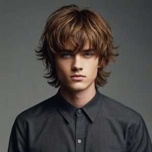 Layered Fluffy Edgar Haircut