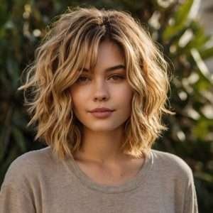 Messy, Textured Karen Bob