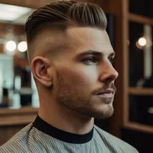 Pompadour Fade Garnacho Haircut
