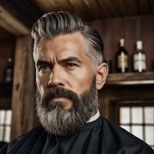 Takuache Haircut with Beard