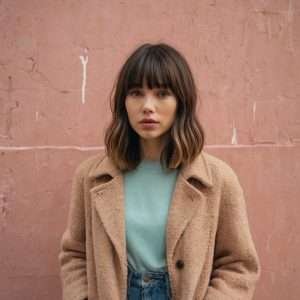 Textured Blunt Bangs