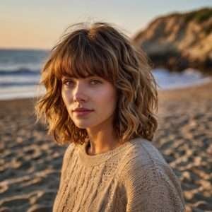 Wavy Curtain Haircut