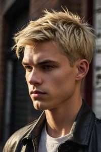 Choppy Blonde Fade Style