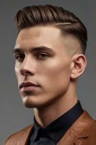 Sleek Undercut Comb Over