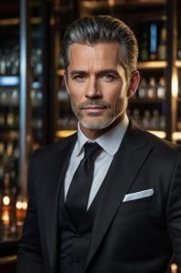 Classic Silver Pompadour - Silver Hairstyles for Men