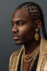 Cornrows with Hair Jewelry
