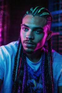 Glow-in-the-Dark Cornrows