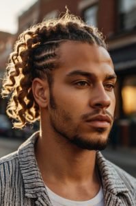 Half-Cornrows, Half-Curly Fro