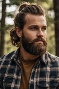 Man Bun with Beard - Man Bun Hairstyles