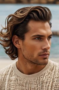 Man Bun with Highlights - Man Bun Hairstyles