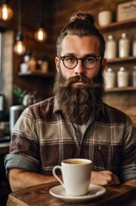 Man Bun with Long Beard - Man Bun Hairstyles