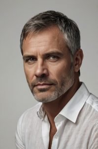 Silver Caesar Cut - Silver Hairstyles for Men