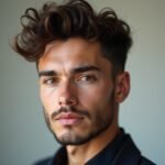 8 Mid Taper Fade Curly Hair Styles für moderne Männer